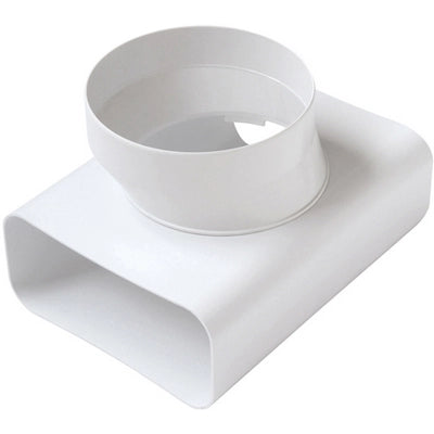 RACCORDO A T VT PER PASSAGGIO DA TUBO RETTANG. A TONDO- D.125 / 150x70 mm- FIRST- pezzi 1