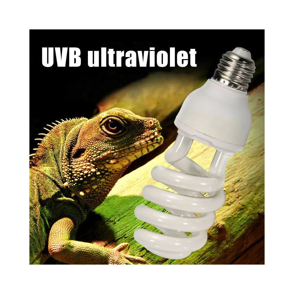 Trade Shop - Lampada Fluorescente Uvb 5.0 Luce Solare Rettili Habitat Estremamente Luminoso -