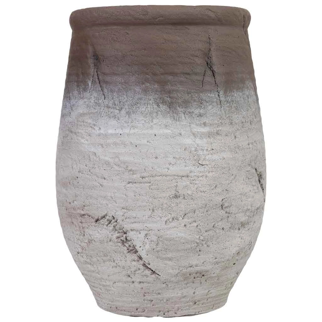 Fioriera in fibra di vetro bianca 43,5x43,5x60 cm