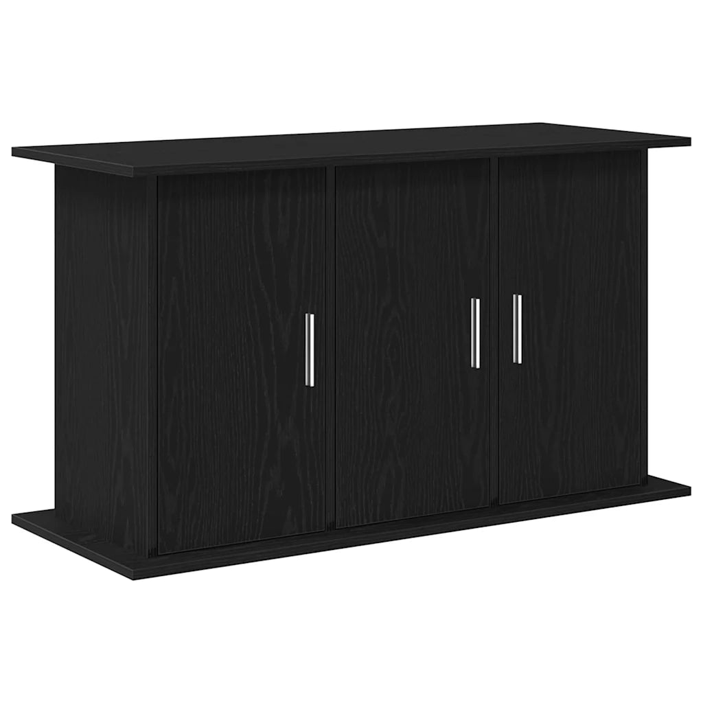 Supporto per acquario in rovere nero 101x41x58 cm in legno ingegnerizzato 862156