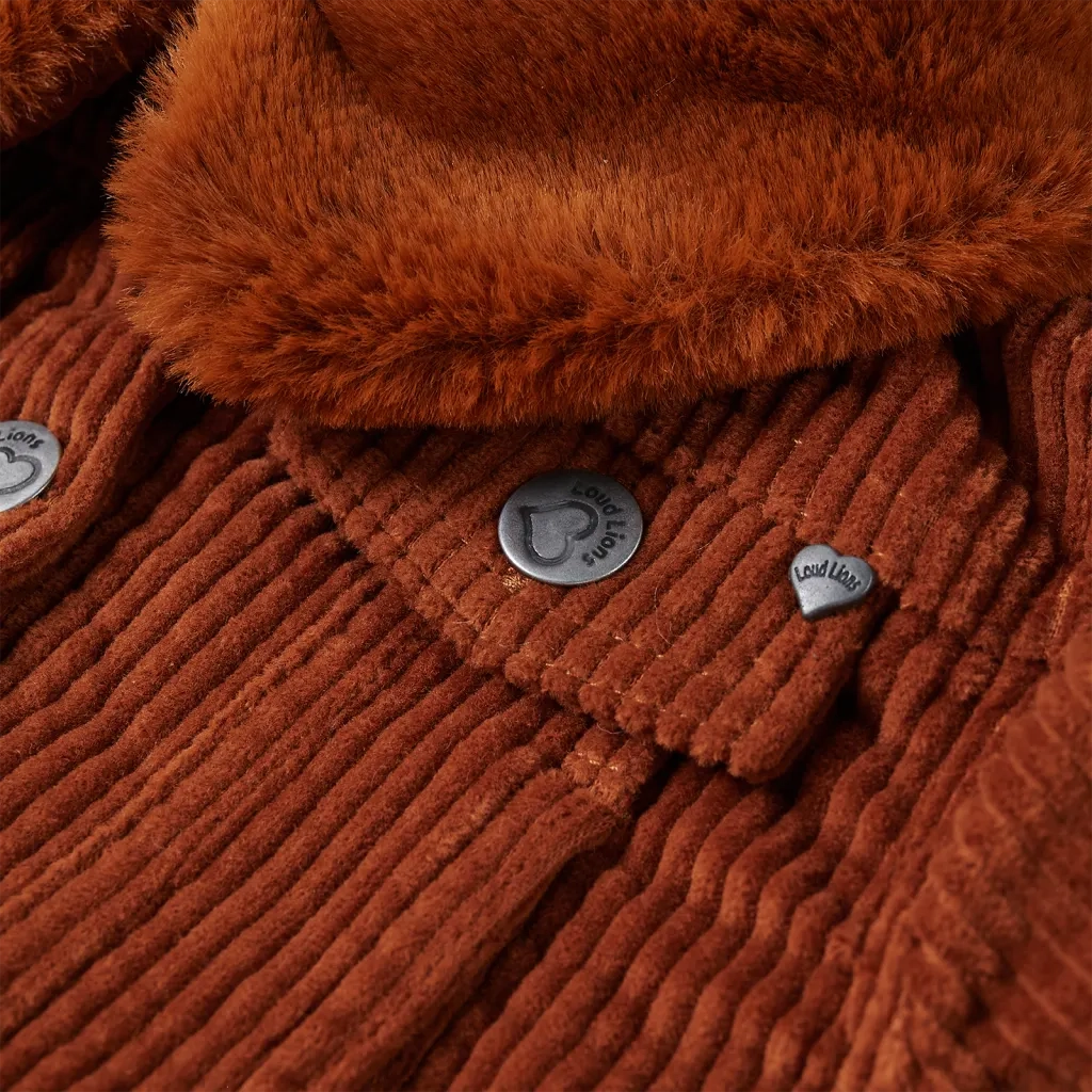 Giacca per Bambini in Velluto a Coste Cognac 116 13911