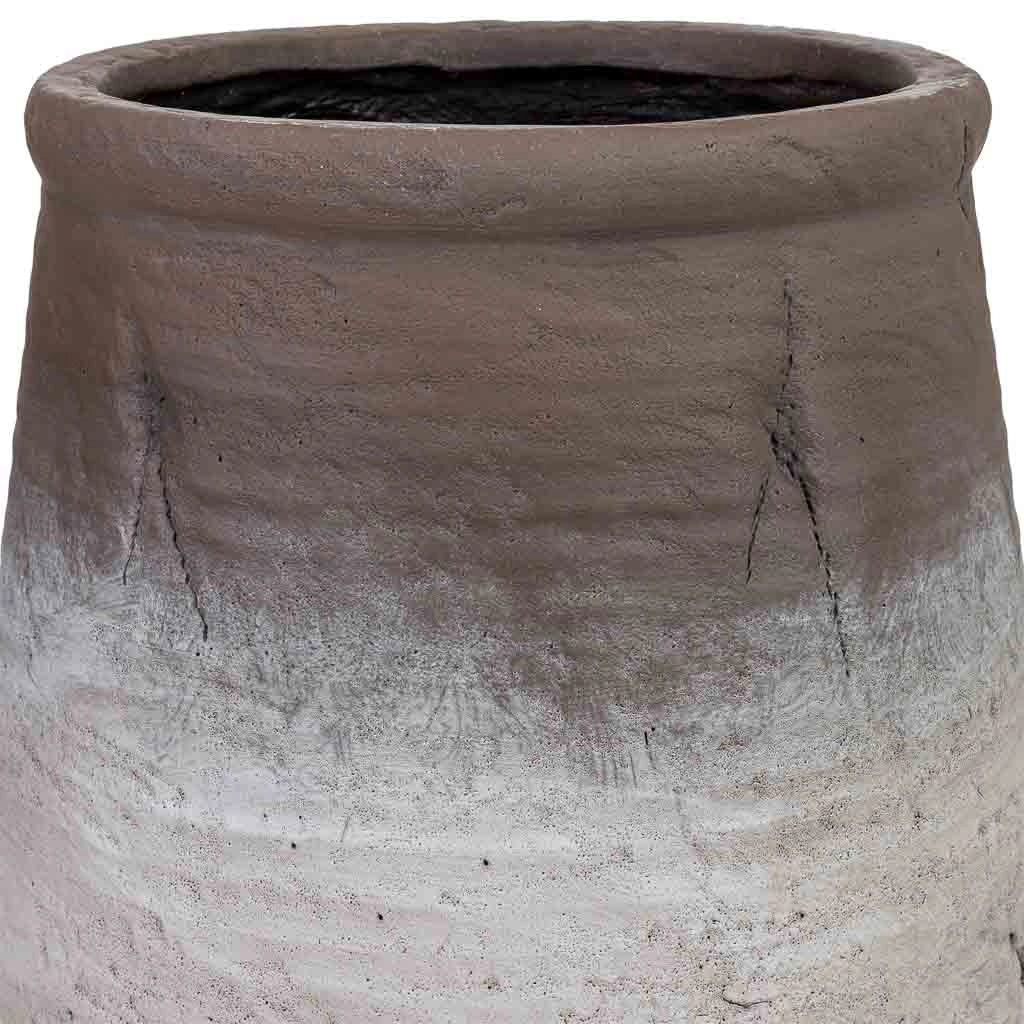 Fioriera in fibra di vetro bianca 43,5x43,5x60 cm