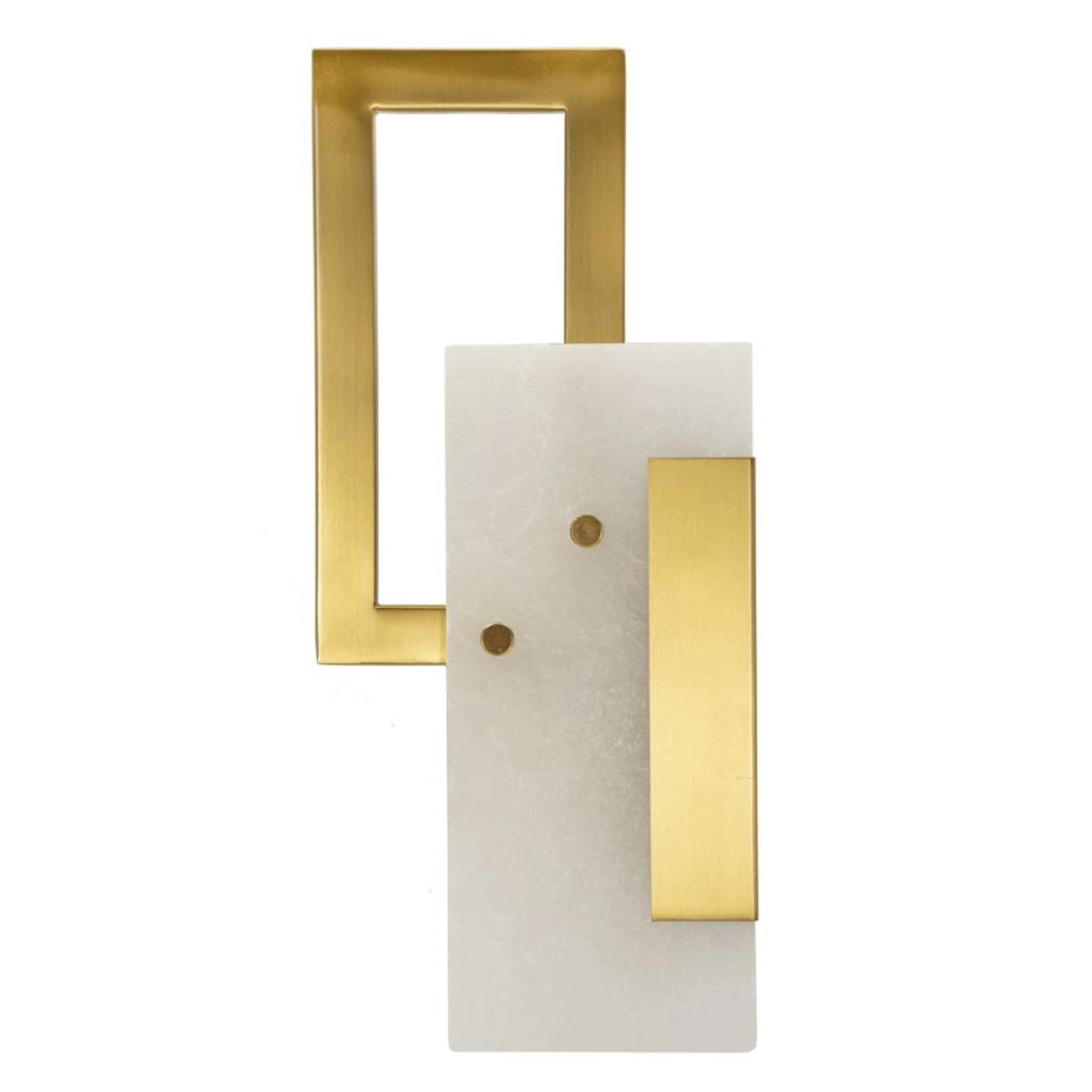 Lampada a Parete VKH65, Oro, Metallo, 15x8x33 cm