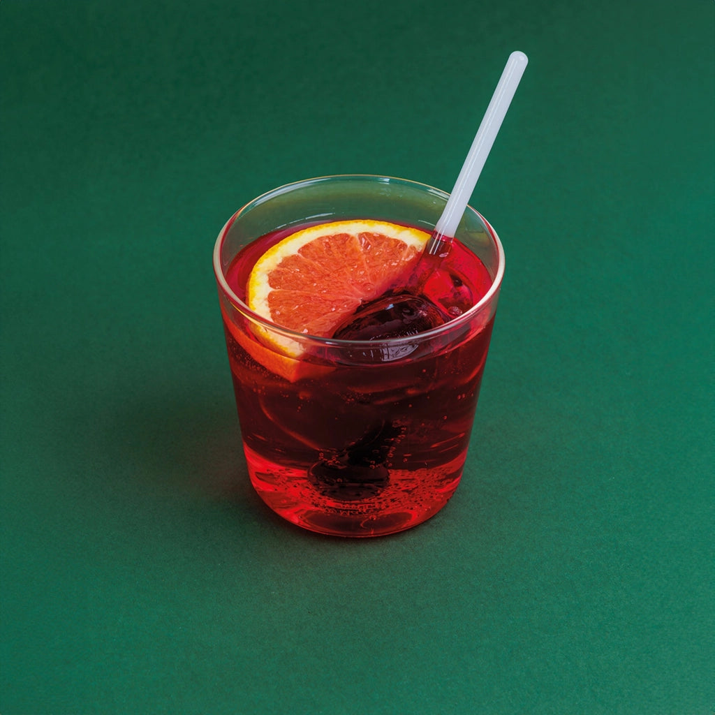Spritzometro Tumbler Misurino - Set 2 Bicchieri + Dosatore per Spritz, Vetro Decorato, Made in Italy - Zafferano Italia