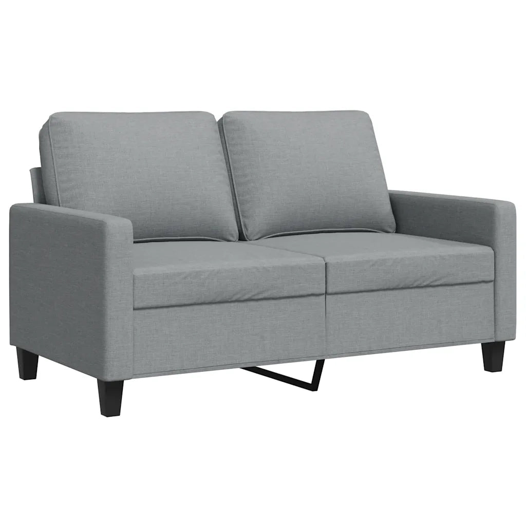 Divano a 2 Posti Grigio Chiaro 120 cm in Tessuto 359155