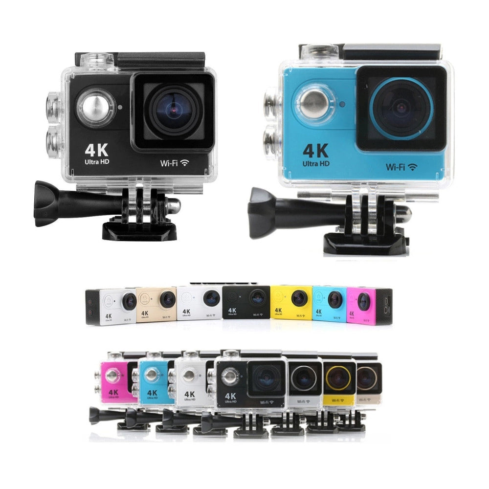 Trade Shop - Action Camera 4k Ultra Hd Pro Cam Wifi Wireless Sport Go Videocamera Subacquea -