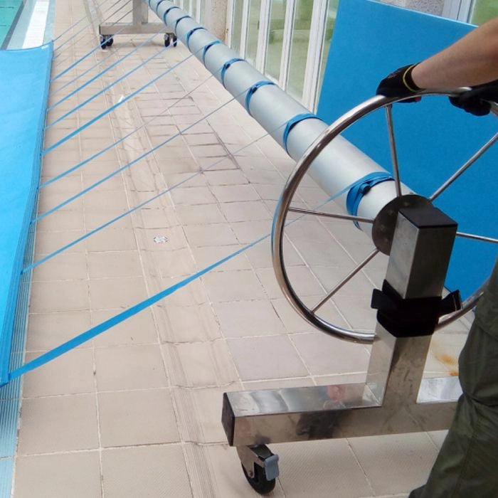Rullo Avvolgitore Forte Per Piscine Fino A 10 M Di Larghezza Dimensione piscina: 5 m