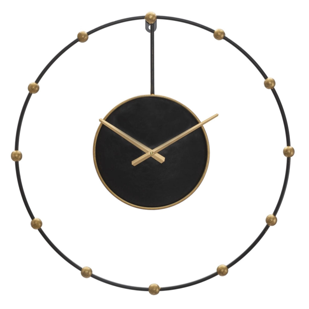 Orologio da Parete VKH244, Nero, Metallo, 61x4,5x61 cm