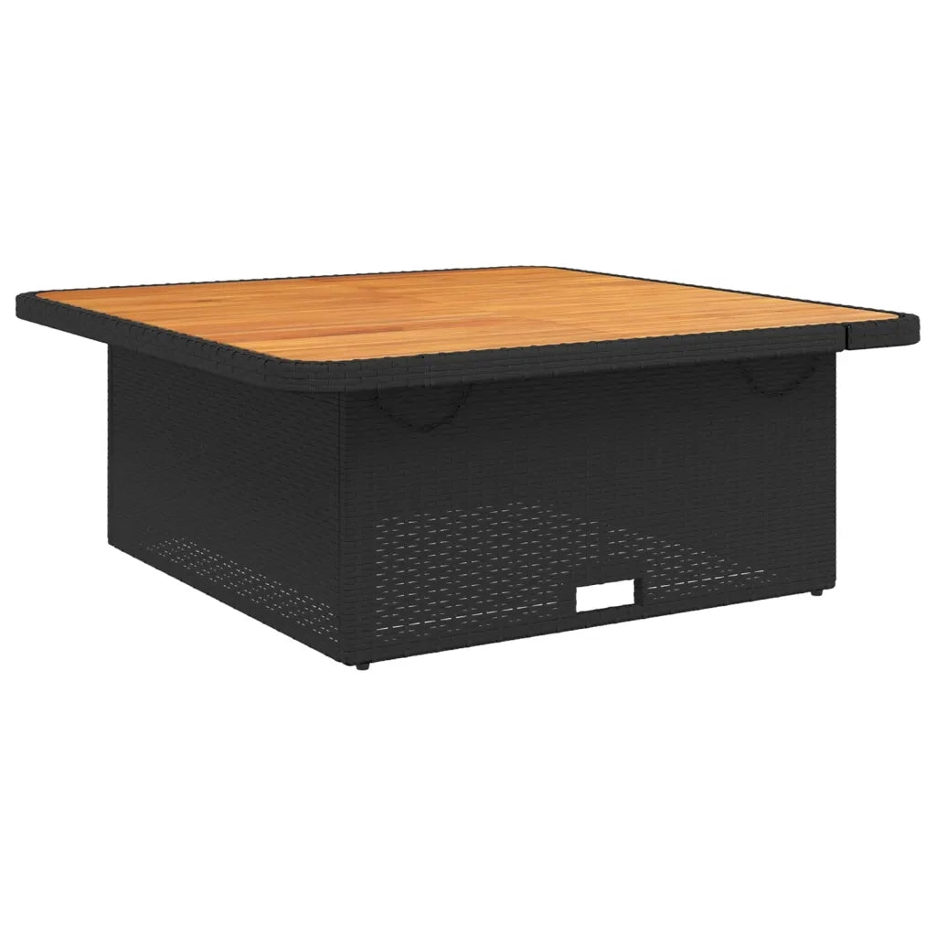 Set da Pranzo da Giardino 2 pz con Cuscini Nero in Polyrattan 3277331