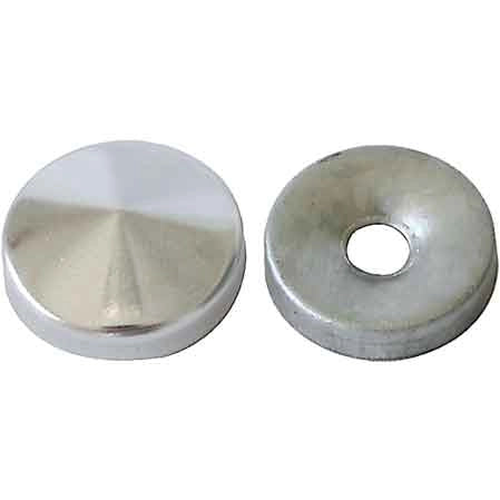 BORCHIA COPRIVITE BOMBATA 12 mm - Ottone nichelato - 200 pezzi