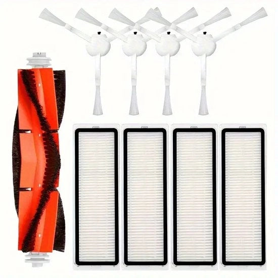 Accessori per aspirapolvere robot compatibili con Mijia Sweep & Mop 2C, inclusi: 

- Aspirabroscia principale
- Aspirabroscia laterale
- Detersivo per aspirapolvere
- Set di filtri in tessuto