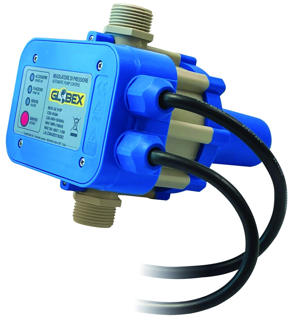 Globex REGOLATORE DI PRESSIONE 10A CON CAVI PER ELETTROPOMPE 2,2 BAR