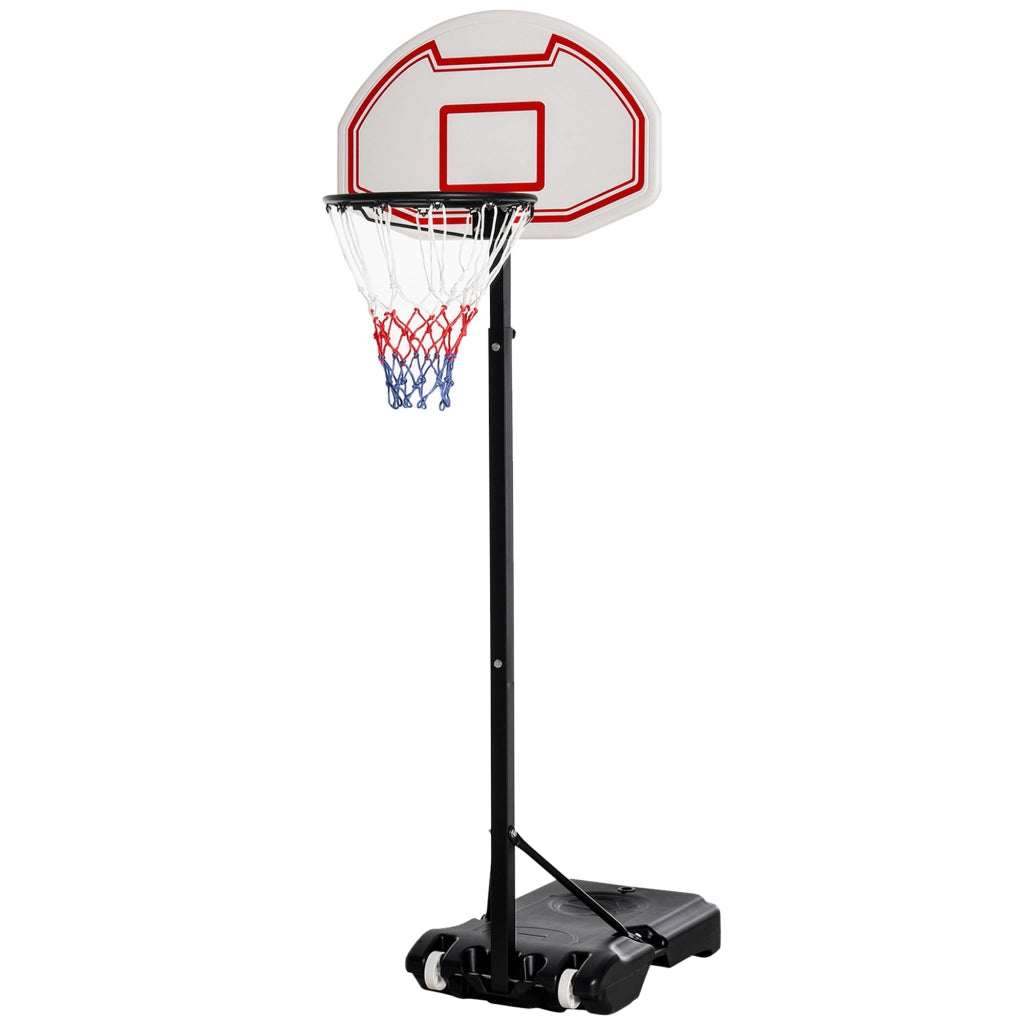 Canestro da Basket Regolabile ¨C Minimal ¨C Acciaio 73x49x194-249 cm