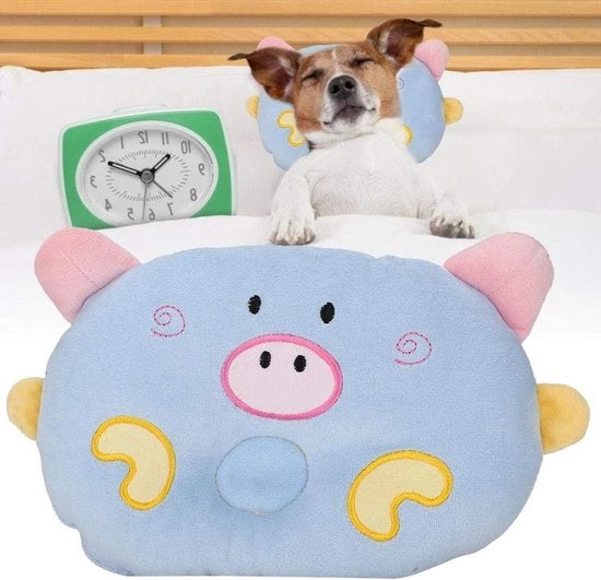 Cuscino morbido per animali domestici - Figura cartoon - Cuscino morbido - Letto per gatti e cani - Adatto per quattro stagioni - Blu - Adatto per piccoli animali - Forma animale.