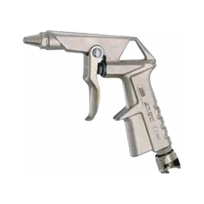 ANI AH050101 Pistola Soffiaggio Aria Compressa Canna Corta Corpo Alluminio Nichelato Valvola Progressiva 10 bar Attacco 11-A
