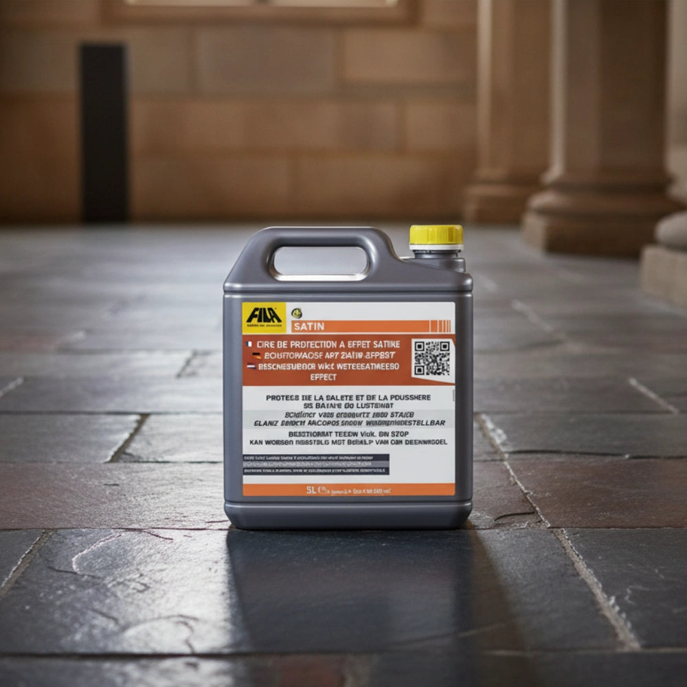 Satin cera protettiva satinata per pavimenti in pietra e cotto 5 litri