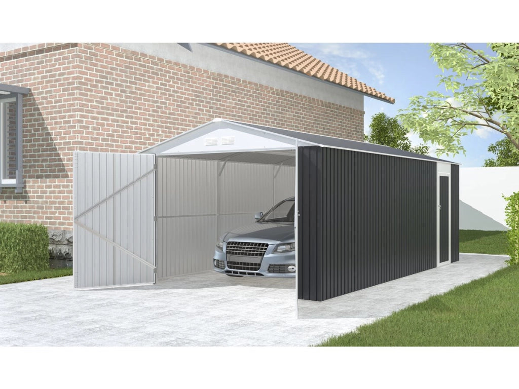 Garage in metallo "Houston" - 18,56 m² - Antracite