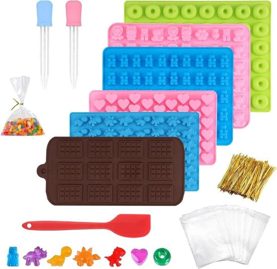 Forme di cioccolato in silicone - Forme a forma di mela per gomme - Forme per biscotti per cani - Biscotti per cani - Forme per cubetti di ghiaccio - Forma di cioccolato a cuore - Gelato per dolci - Cioccolato