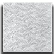 10 o 20mq (40 oppure 80 pezzi) di pannello decorativo a soffitto in polistirene compatto 50x50cm (spess. 1cm) ELVAS - Pacco da 20 metri quadrati