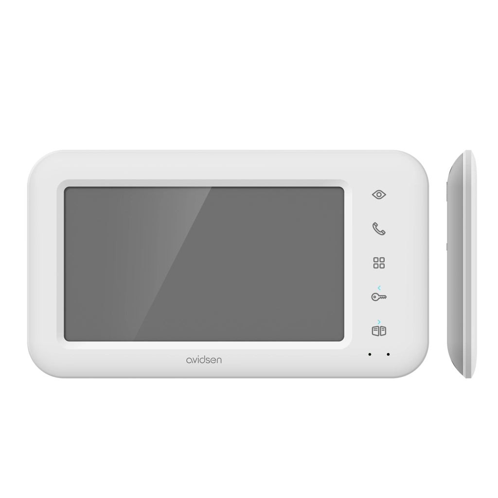 Videocitofono a 2 fili WIFI Monofamiliare - Schermo 7'' a colori con visione notturna - Elia smart