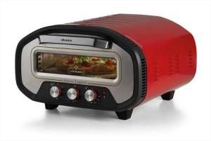 Ariete 3901 da gennaro, forno per pizza, 2200w, temperatura 430°c, 2 minuti di cottura, pietra refrattaria, rosso - 8003705124325