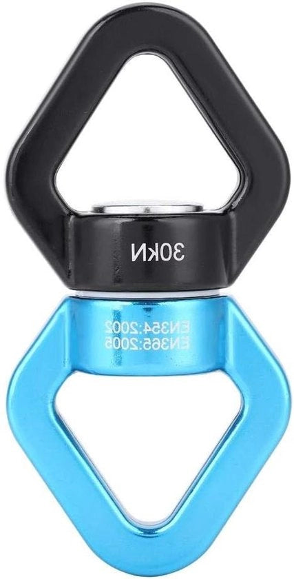 Allettamento Plus - Sostegno Climbing 30KN con Rotazione 360° - Adatto per Arrampicata, Lettino e Sospensione - Sicuro e Duraturo - Connettore Climbing Nero con Boccole Sigillate