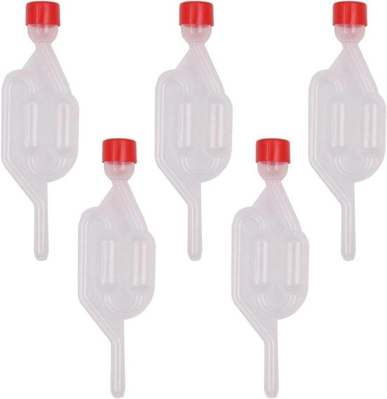 Set di fermentazione a 5 stadi per tubi di fermentazione con coperchio in plastica, valvola di scarico per vino e kimchi