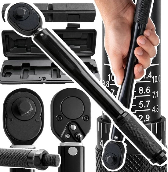 Set di Chiave a Raggio 1/2 Pollici con Funzione di Blocco/Scarico - Precisione Adattabile - Indicatore Visivo - Design in Acciaio Inossidabile - Chiave a Raggio 7-112 Nm