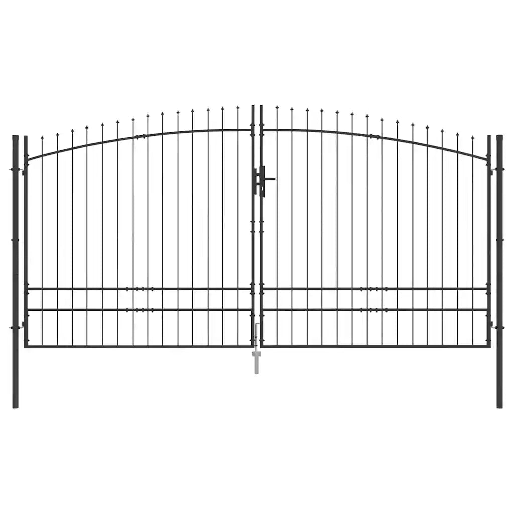 Cancello Doppio Woerden Grigio 400 x 249,5 cm Acciaio 42008859