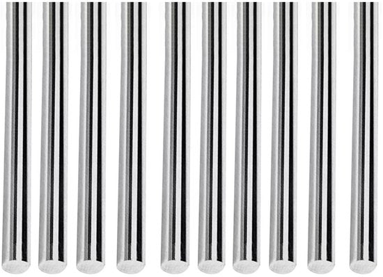 Stavette RVS 10 Unita - 304 Acciaio Inox - 2,5mm x 60mm - Duraturo - Superficie Liscia - Ideale per Artigianato DIY - Barra