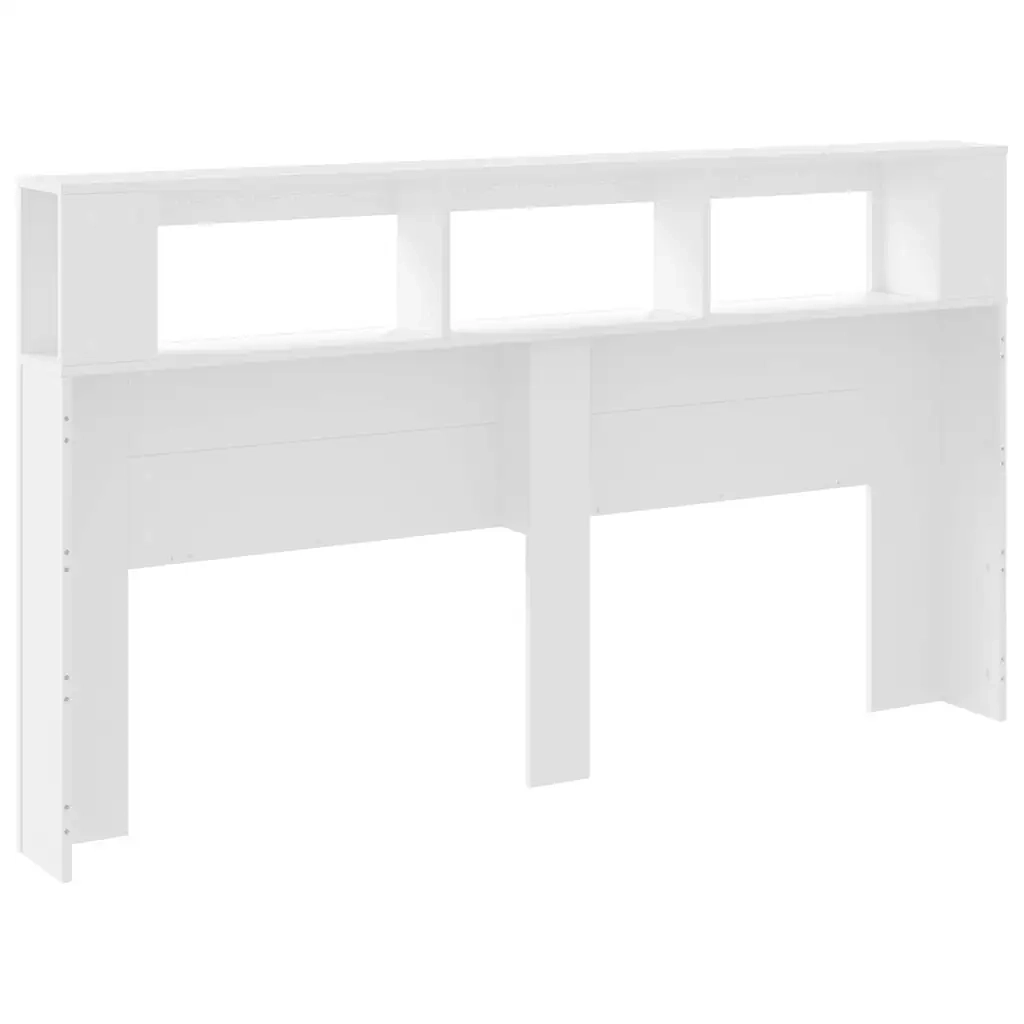 Testiera LED Bianca 180x18,5x103,5 cm Legno Multistrato 837358