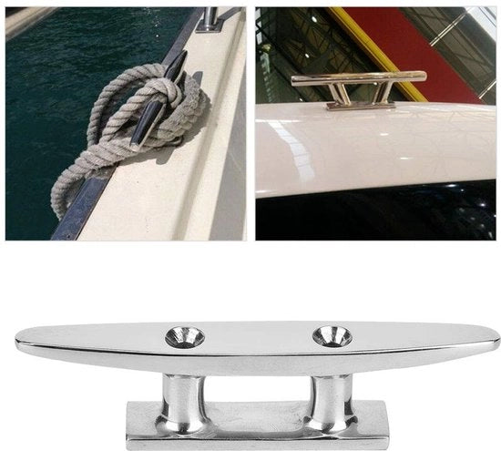 Fermo Auto da Barca Open Base - Acciaio Inossidabile 316 - Fissaggio Perfetto - 4 pollici - Duraturo e Forte - Adatto per Barche - Specchio Liscio.