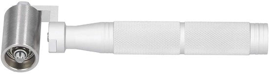 Drukroller in acciaio inossidabile - Rullo per stendere carta da parati con attacco - Applicazione carta da parati - Supporto a doppio rullo - 40 mm - Colore argento