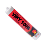Silicone Sigillante Alte Temperature Nero 500 g Resistente fino a 1600°C per Stufe Caminetti e Canne Fumarie Viky
