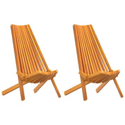 Sedia 2 pcs Marrone 69 x 56 x 84 cm Legno di Acacia Massello 4103891
