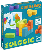 Sologic Cubissimo, gioco di logica  con 60 sfide ,Djeco , Eta 7-99 anni