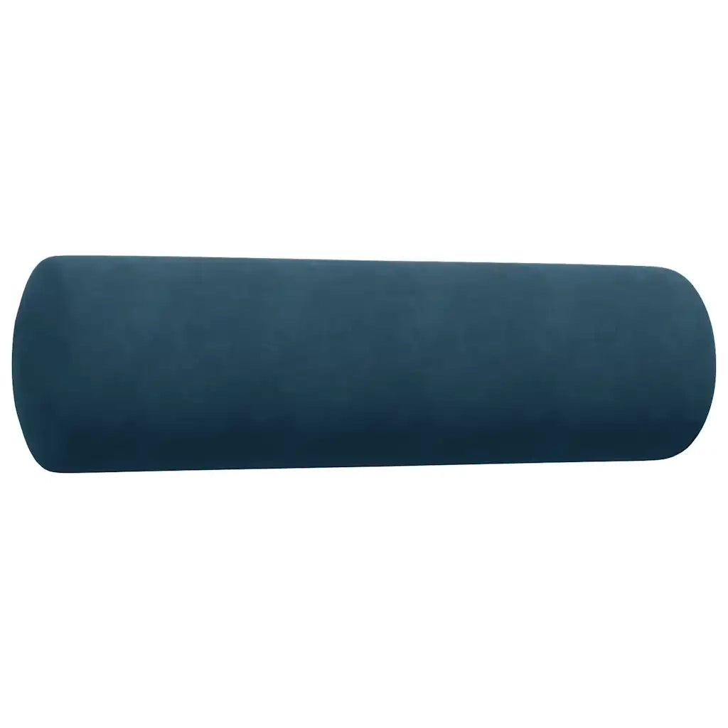 Set di Divani 3 pz con Cuscini e Rinforzi Blu in Velluto 3278380