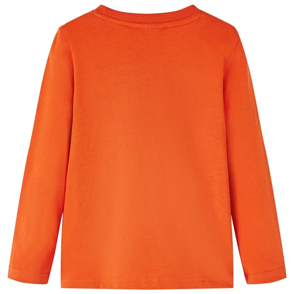Maglietta Bambino Maniche Lunghe Arancione 128