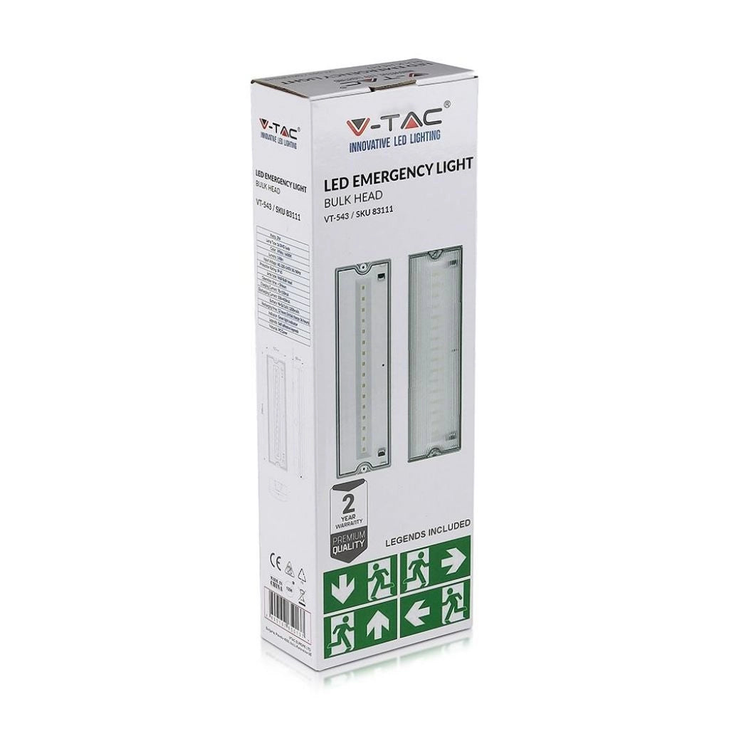 Lampada LED di Emergenza 3W Batteria da 1200mAh per 12 Ore 6000K IP65