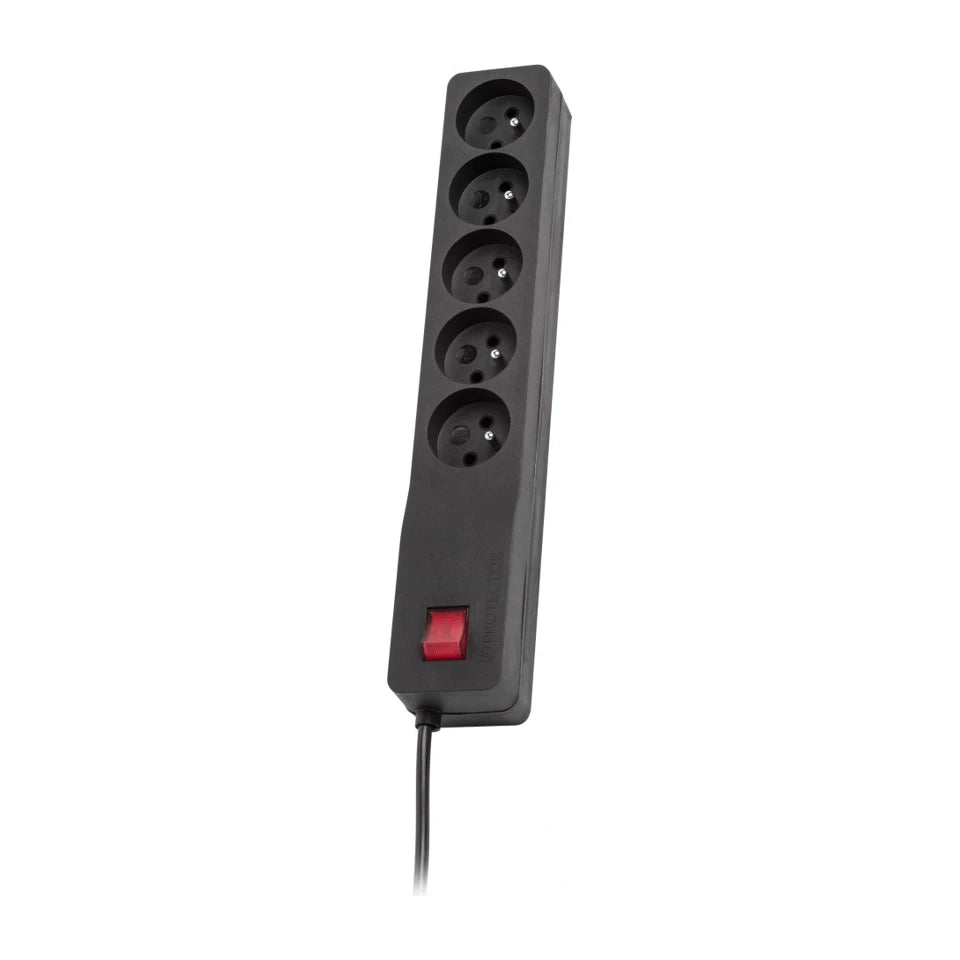 LESTAR ZX 510 G-A K.: CZ 5,0M protezione da sovratensione nera 5 prese AC 230 V 5 m