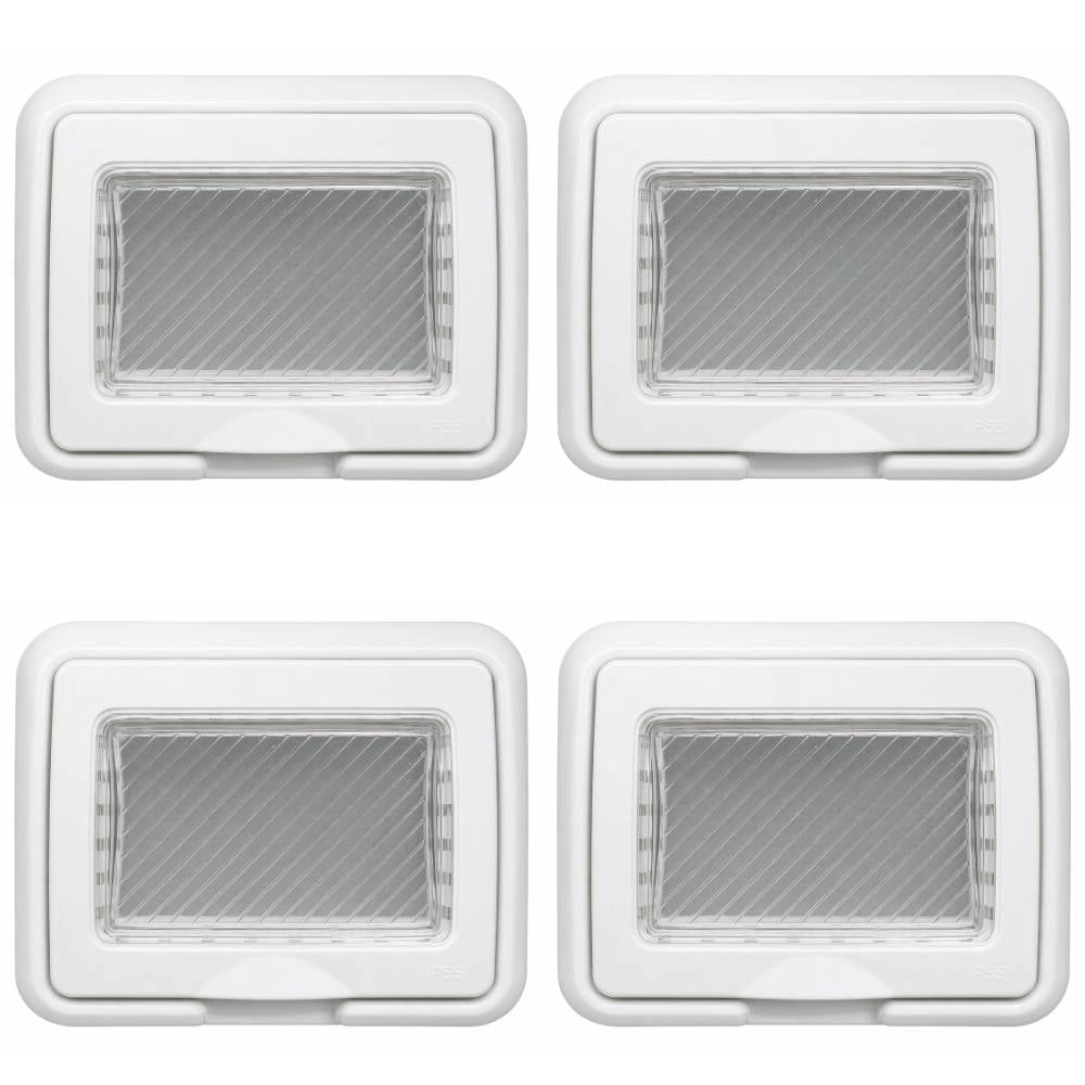 Coperchio ip55 bianco compatibile matix per protezione elettrica *** numero pezzi 4, confezione 1