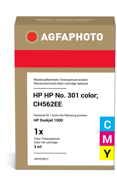 ORIGINAL Agfa Photo Cartuccia d'inchiostro differenti colori APHP301C ~165 Seiten