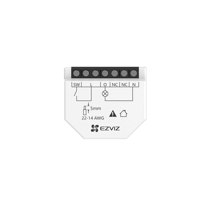 Relè WiFi intelligente a 1 canale. Automatizzazione luci. Scenari personalizzabili. EZVIZ T35W
