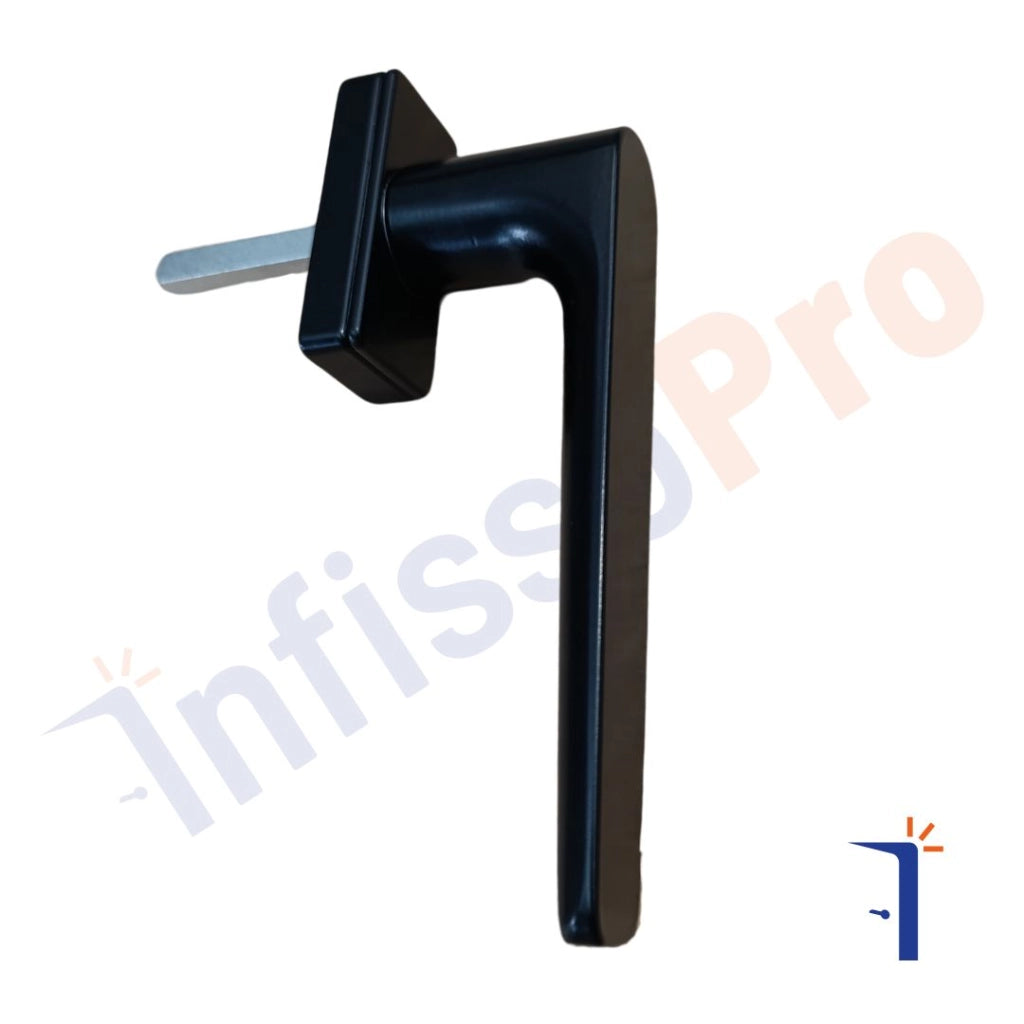 Maniglia martellina Master italy Karma A3100 per infissi scorrevoli e battenti Colore: NERO RAL 9005, Sporgenza quadro: 46 mm