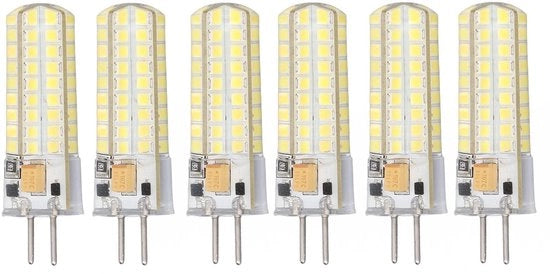 Lampade a LED 6 pezzi - 72 LED - 7 W - AC/DC 12V - 700 Lumen - Per lampadari/plafoniera - Rapida dispersione del calore - Lampada