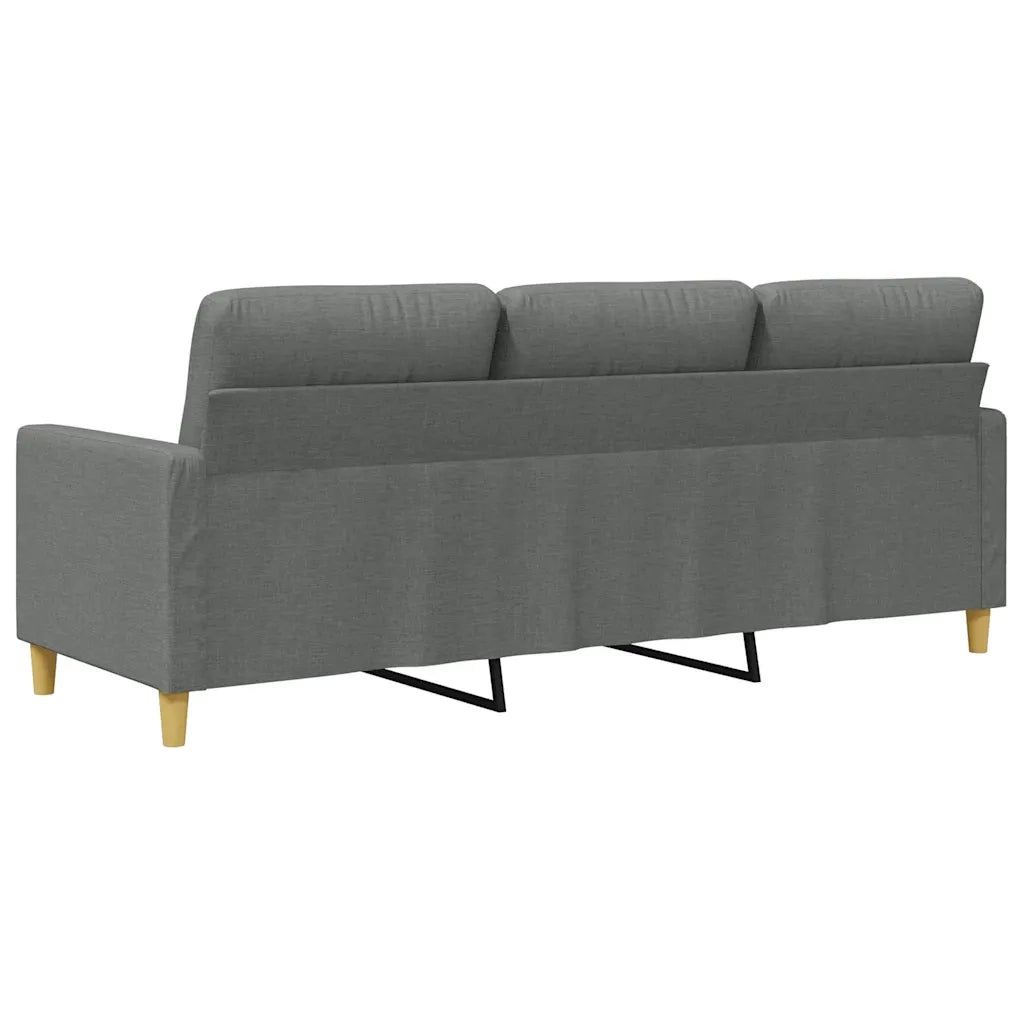 Divano a 3 Posti Grigio Chiaro 180 cm in Tessuto 359244