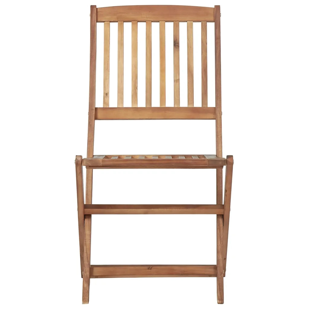 Sedie da Giardino Pieghevoli 4 pz in Legno Massello d'Acacia 313604