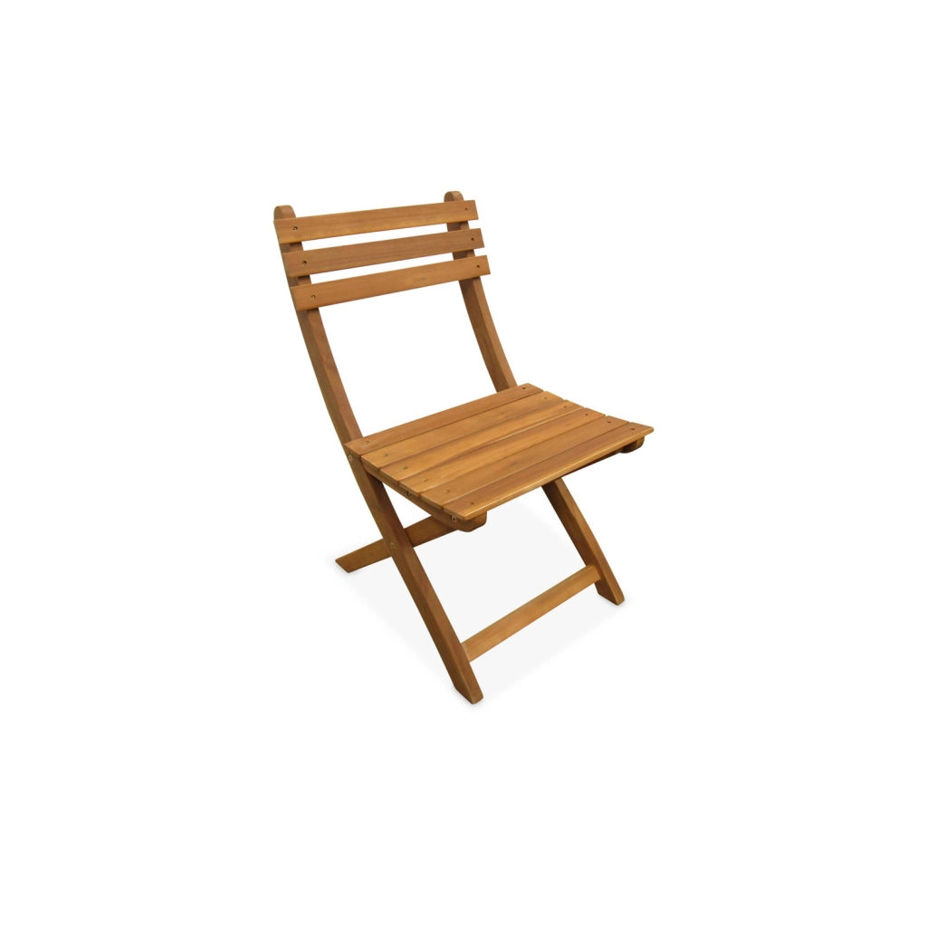 Set tavolo da giardino ovale in legno con 6 sedie, marrone naturale