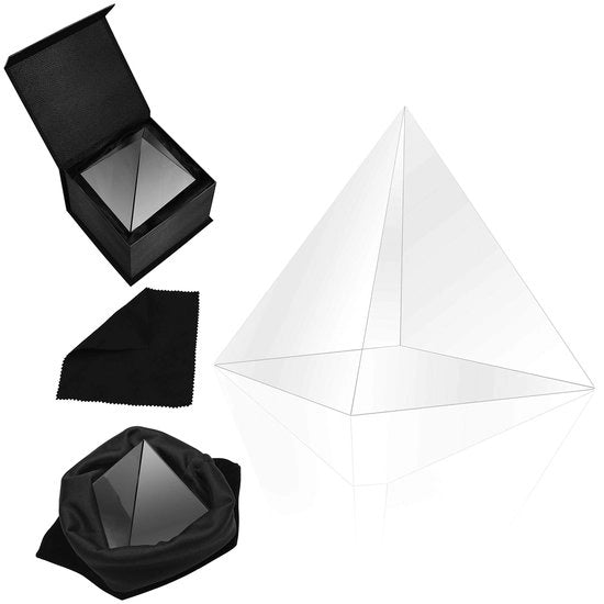Accessorio fotografico piramide prismatica - Dimensioni 8 x 8 x 9,7 cm - Sfumatura spettro luminoso arcobaleno - Ideale per principianti e esperti