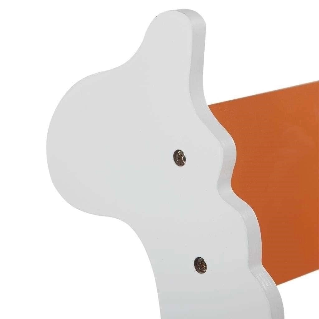 Mecedora infantil de madera con lacado naranja 33x55x51.5
